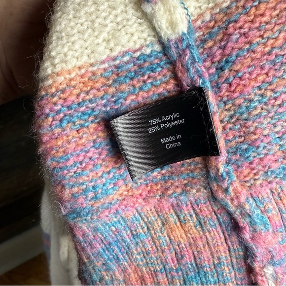 Lane Bryant 14/16 Belted Cardigan Space Dyed Knit Cottagecore Cabincore Cozy - Picture 7 of 8